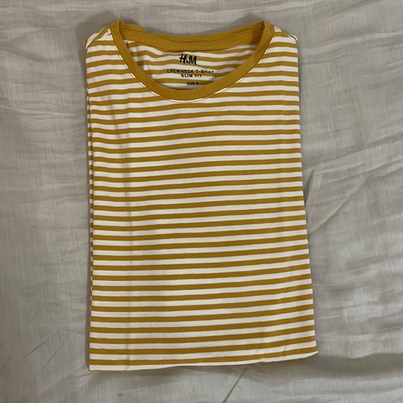 H&M Yellow Stripes T-Shirt - Picture 2 of 3